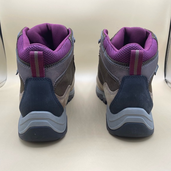 Sz 11 Timberland Mt. Maddsen WP Mid Hiker MD Brown/Full Grain Women Boots NIB - Picture 4 of 8